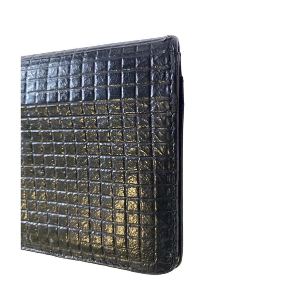 Chanel Micro Chocolate Bar Coco Mark Long Wallet Black Leather - Picture 12 of 13